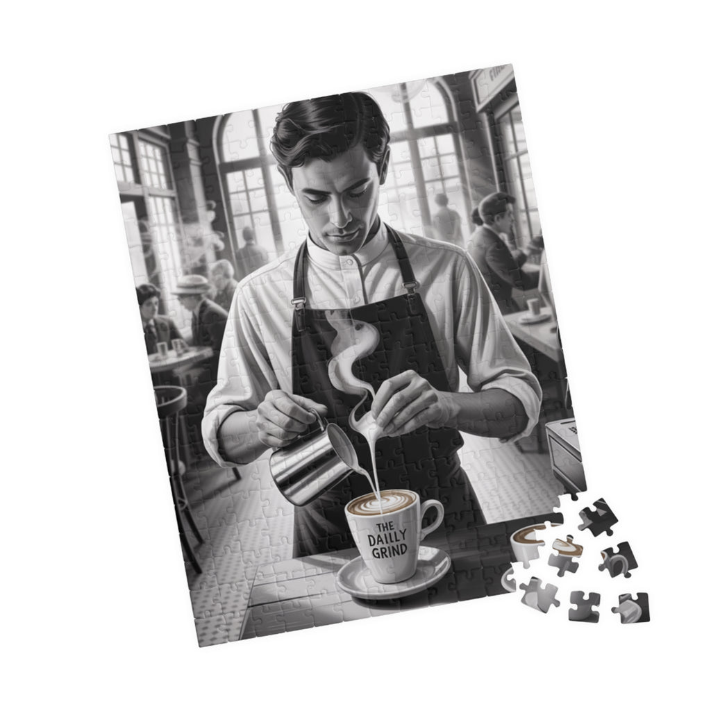 Coffee Shop Puzzle - Daily Grind Atmosphere, Perfect Gift for Coffee Lovers, Family Fun Activity, Home Decor, Cozy Vibes, Puzzle Enthusiasts