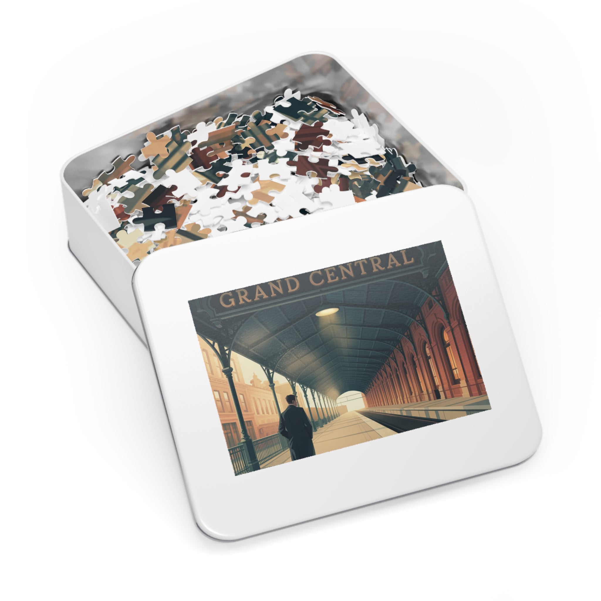Grand Central Station Jigsaw Puzzle, Vintage Art Puzzle, Gift for Puzzle Lovers, Home Decor, Nostalgic Challenge