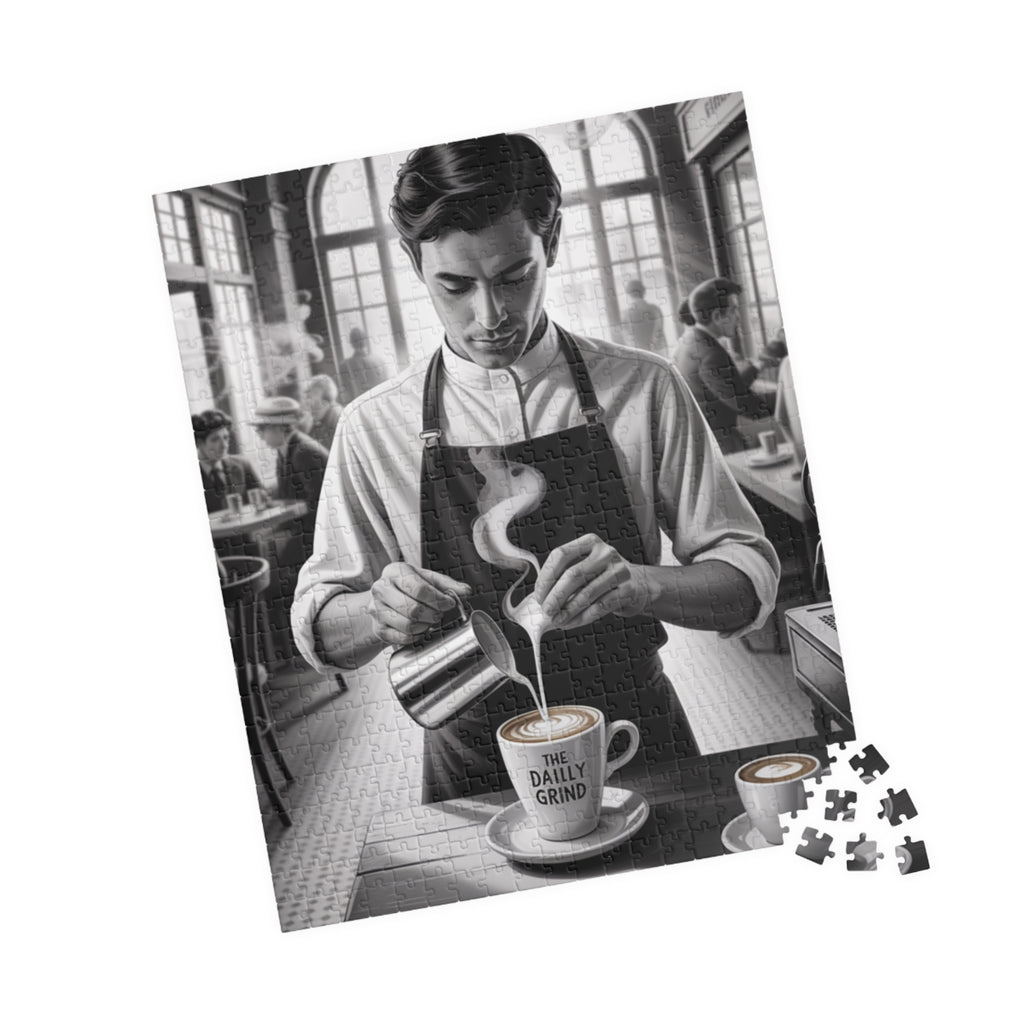 Coffee Shop Puzzle - Daily Grind Atmosphere, Perfect Gift for Coffee Lovers, Family Fun Activity, Home Decor, Cozy Vibes, Puzzle Enthusiasts