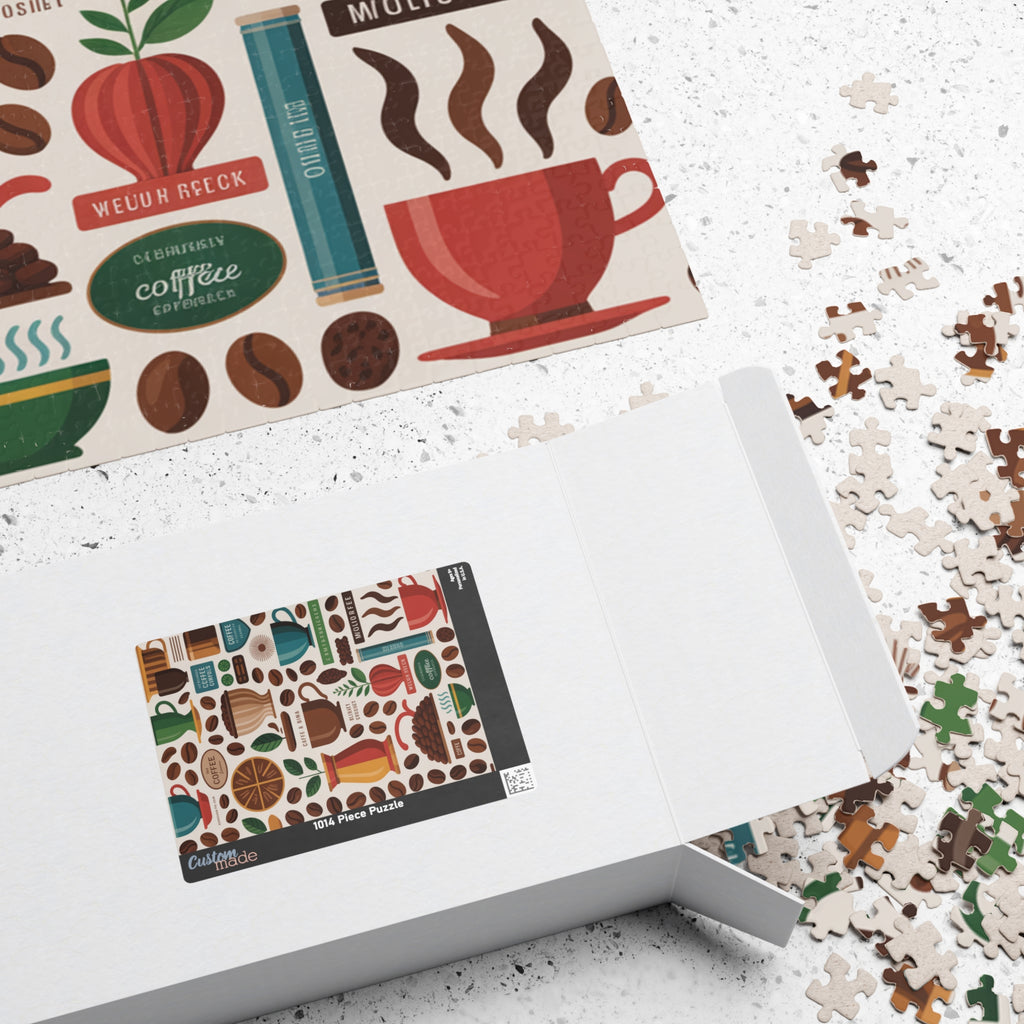 Coffee Beans Jigsaw Puzzle — 500/1000-Piece Coffee Lover Puzzle