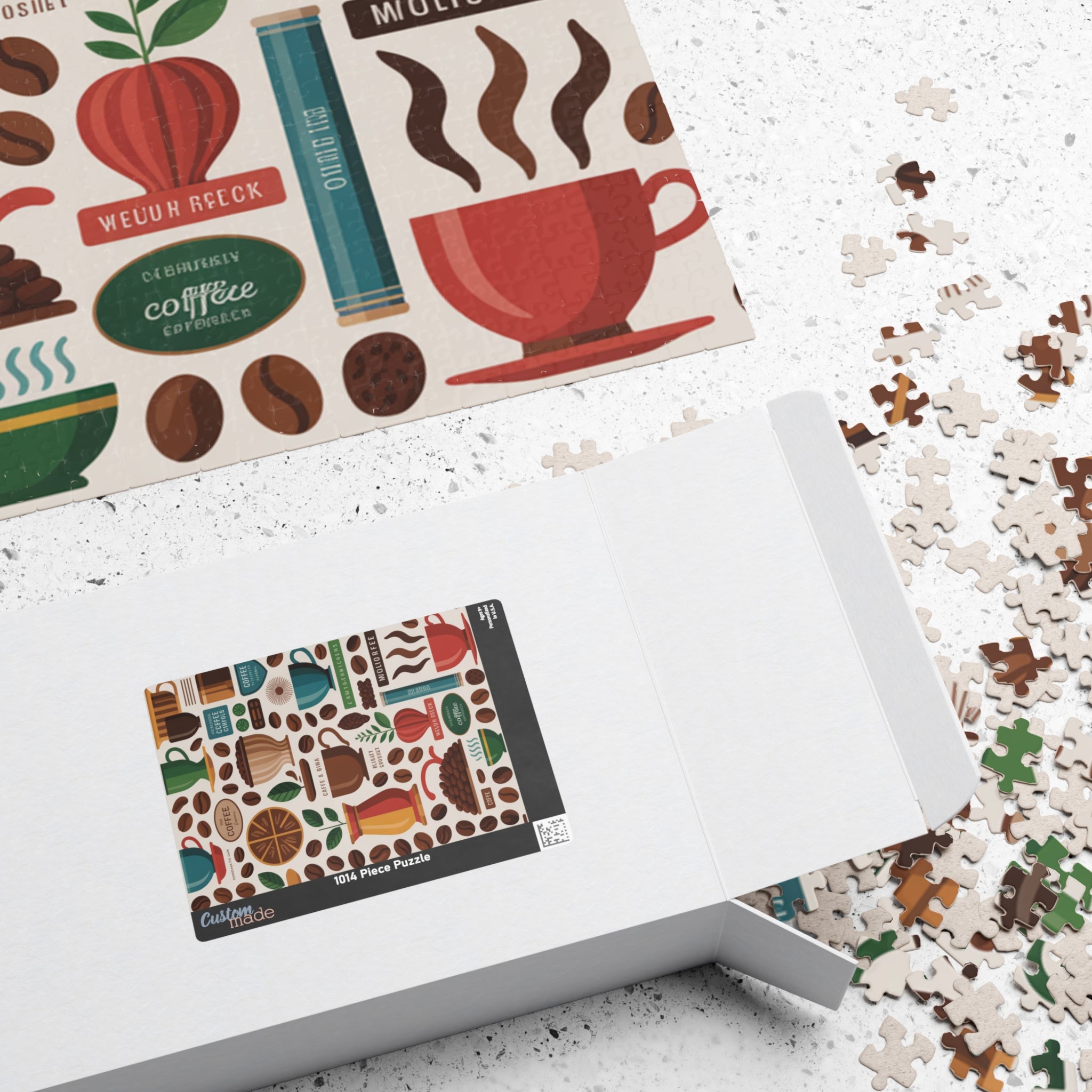 Coffee Beans Jigsaw Puzzle — 500/1000-Piece Coffee Lover Puzzle