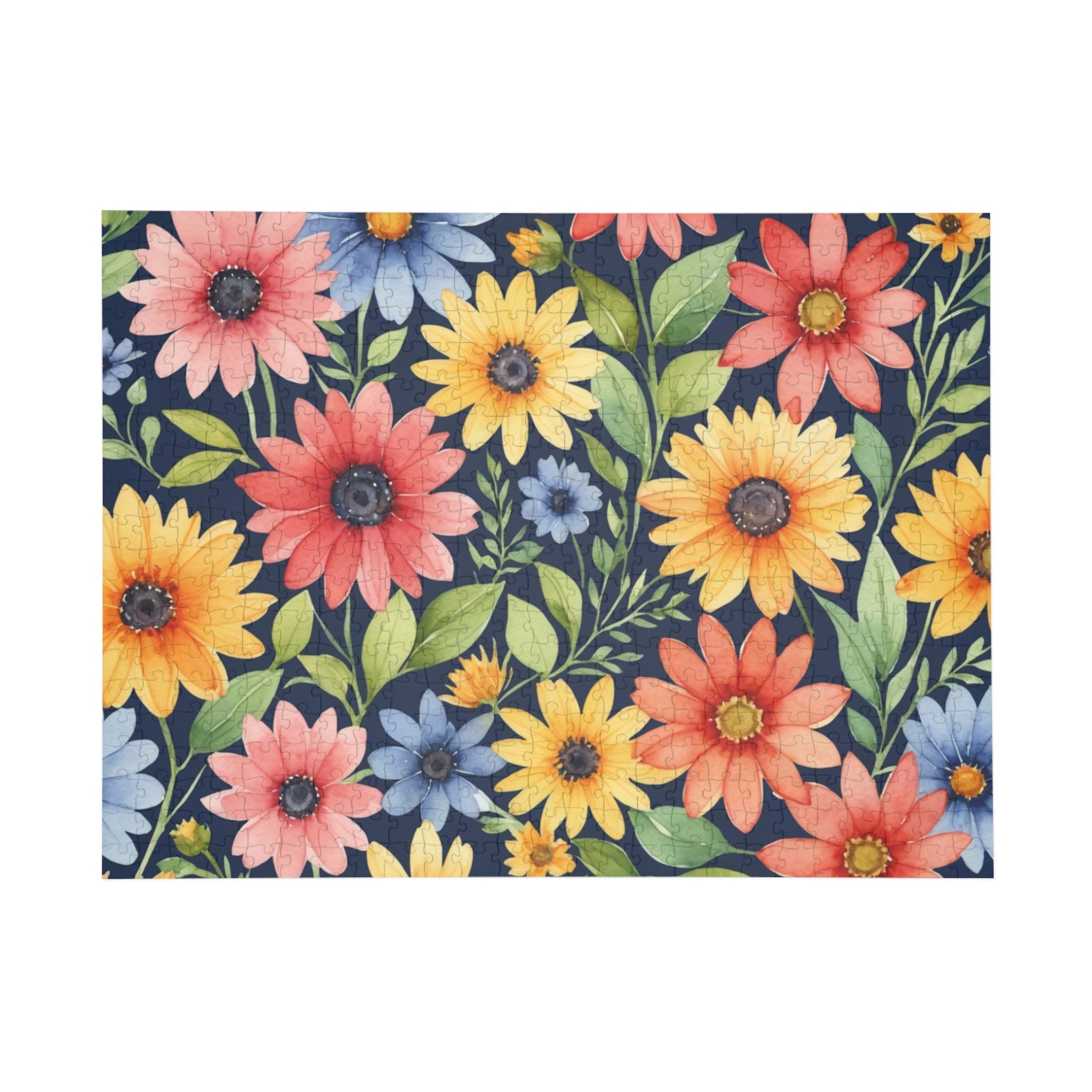 Waterclor Flowers Puzzle (96, 252, 500, 1000-Piece)