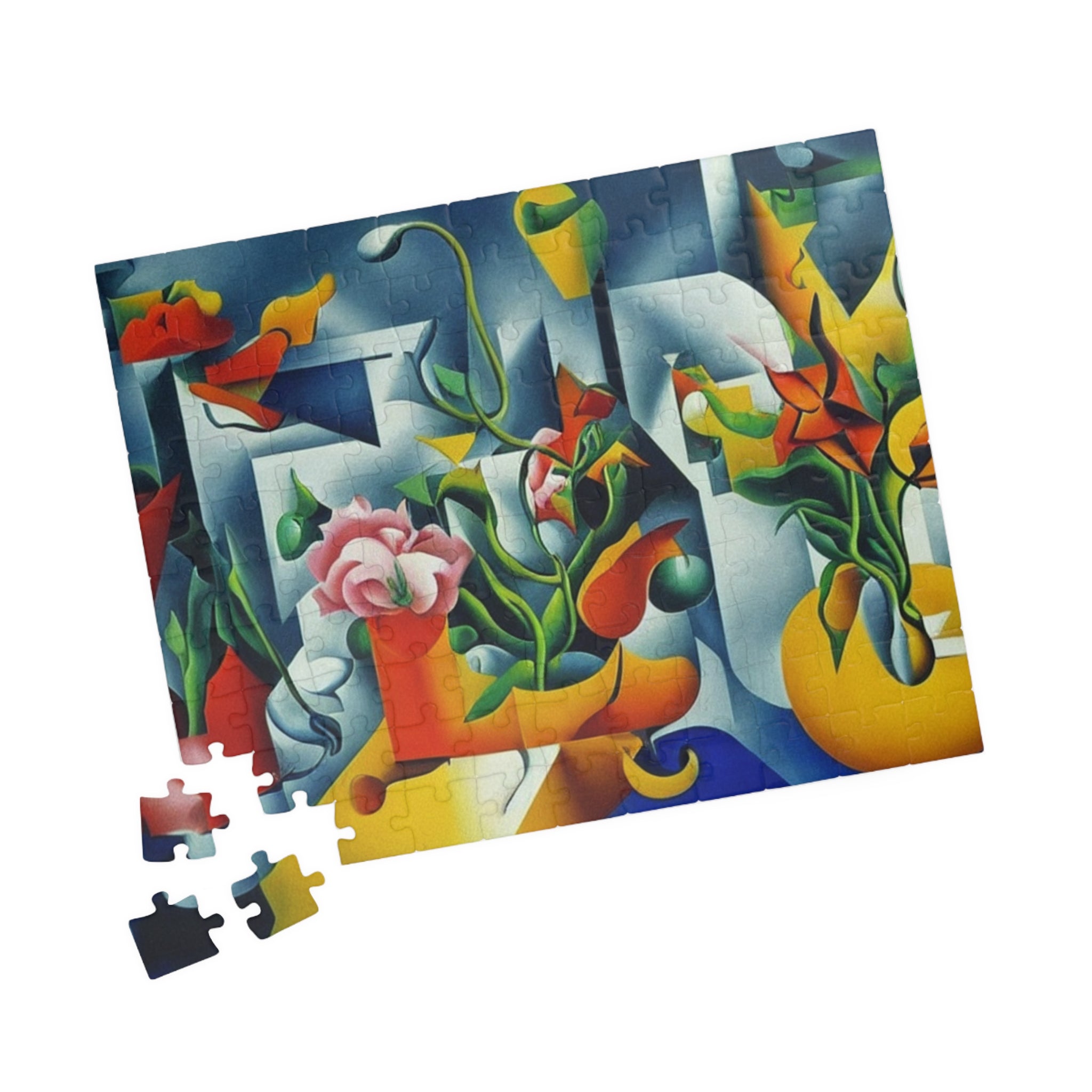Abstract Floral Puzzle (110, 252, 520, 1014-piece)