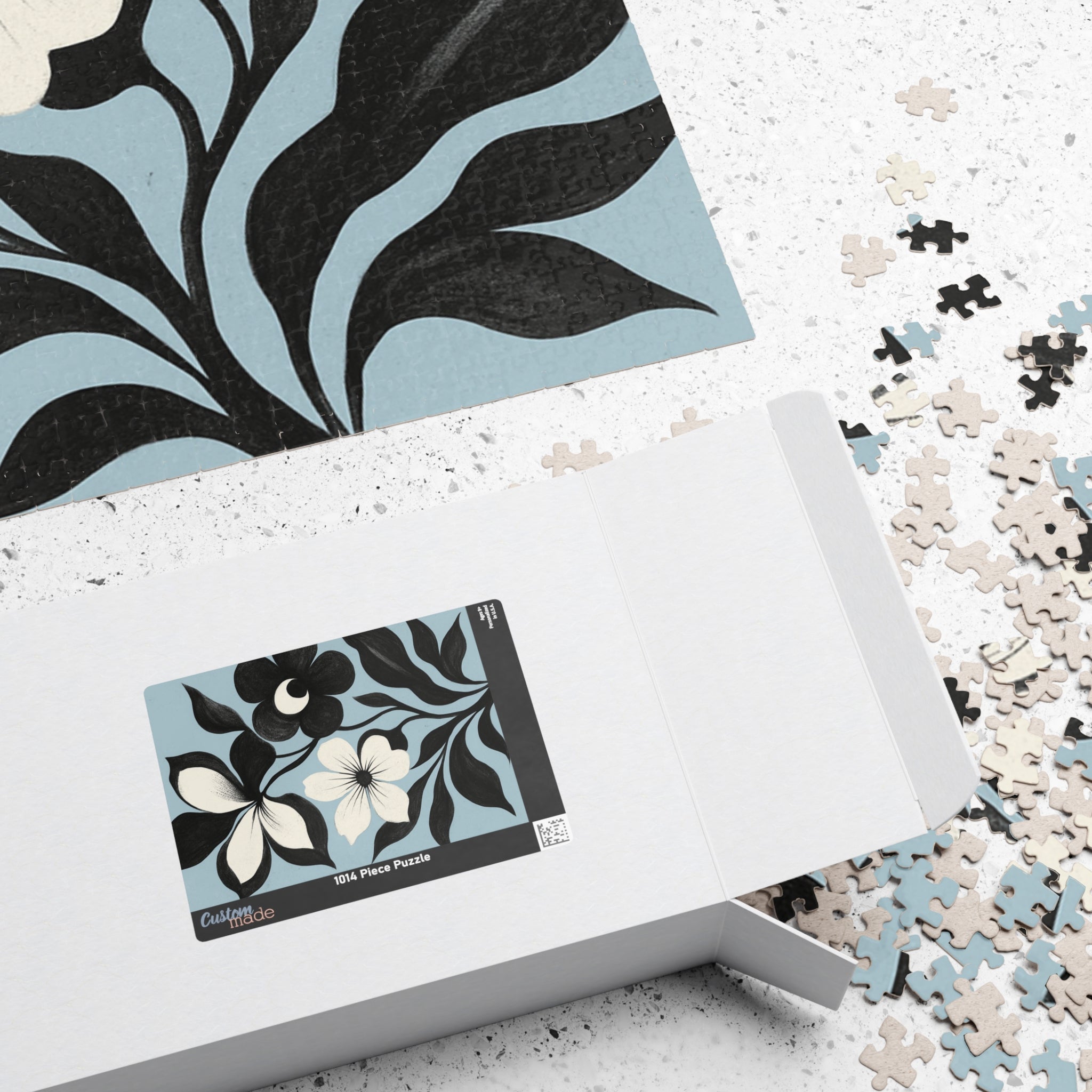 Floral Silhouette Jigsaw Puzzle —
