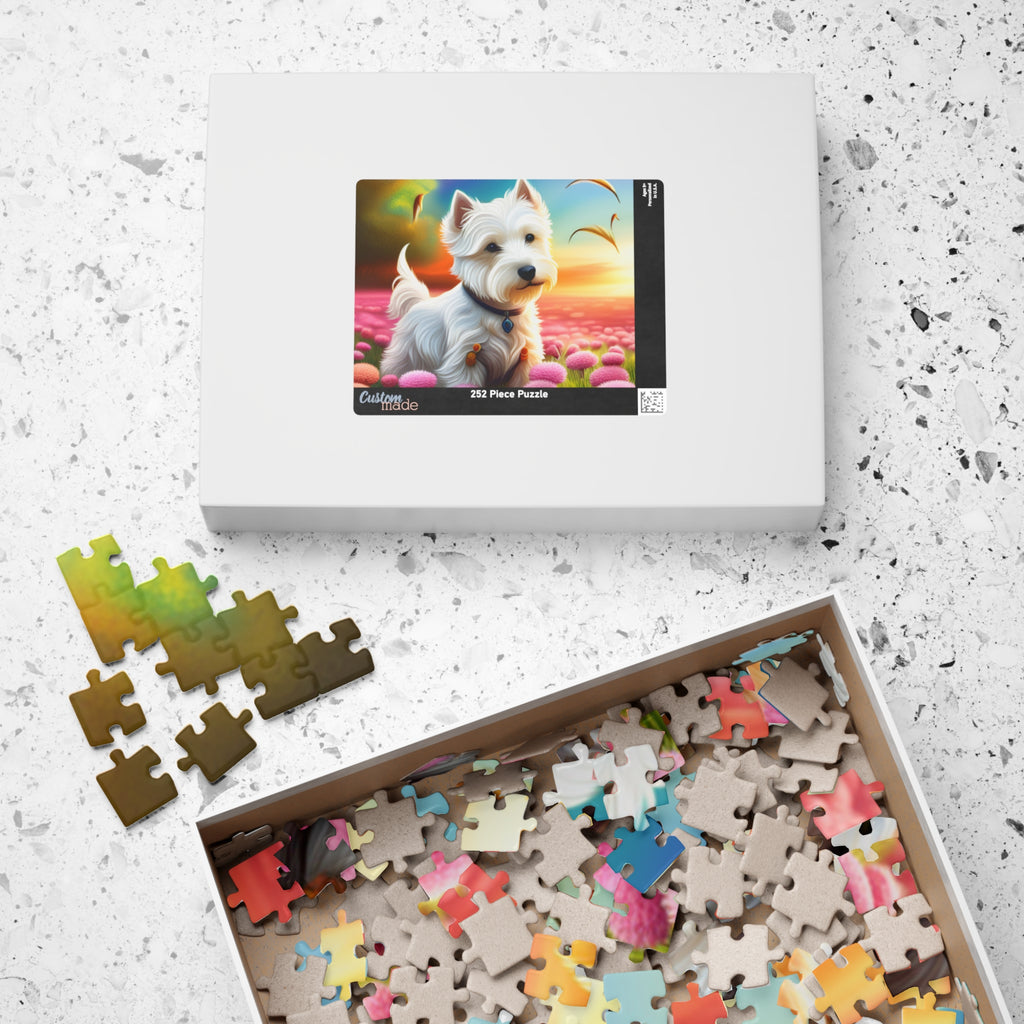 Lazy Westie in the field