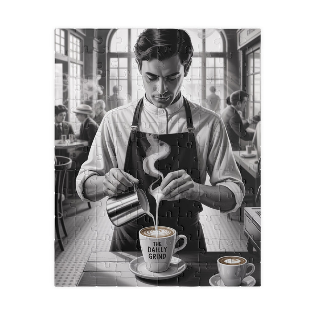 Coffee Shop Puzzle - Daily Grind Atmosphere, Perfect Gift for Coffee Lovers, Family Fun Activity, Home Decor, Cozy Vibes, Puzzle Enthusiasts