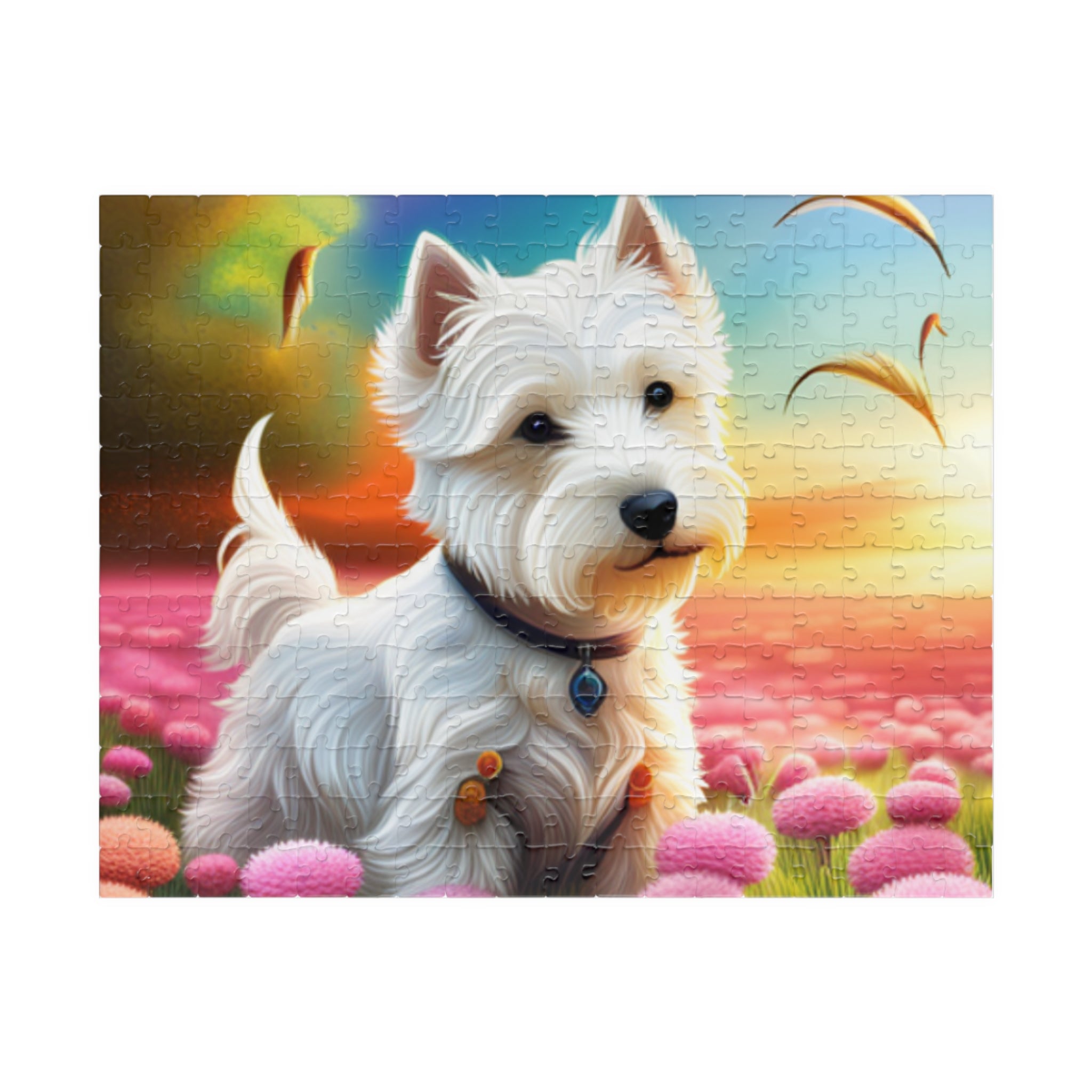 Lazy Westie in the field