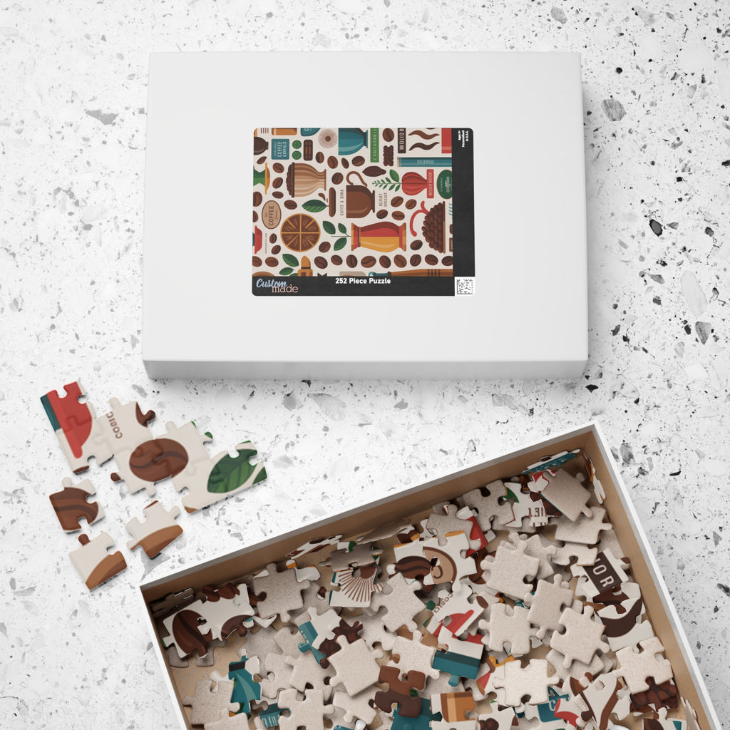Coffee Lover's Puzzle: 110, 252, 520, 1014-Piece Jigsaw for Cozy Evenings, Gift for Friends, Family Game Night, Home Decor, Coffee Station