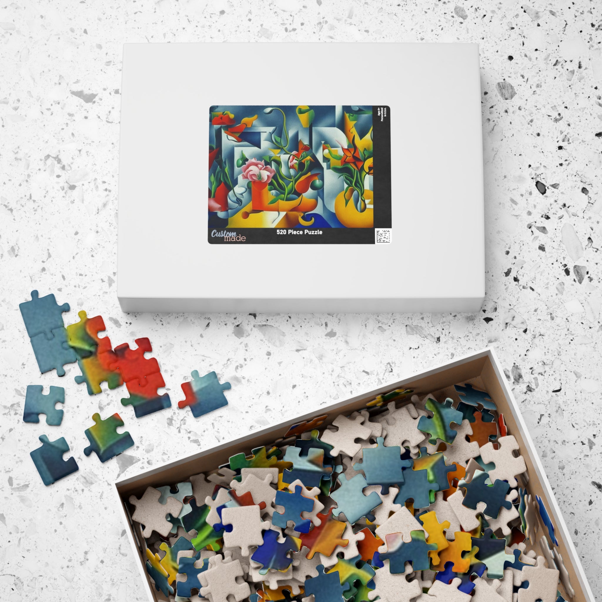 Abstract Flowers Series 5 Puzzle (110, 252, 520, 1014-piece)