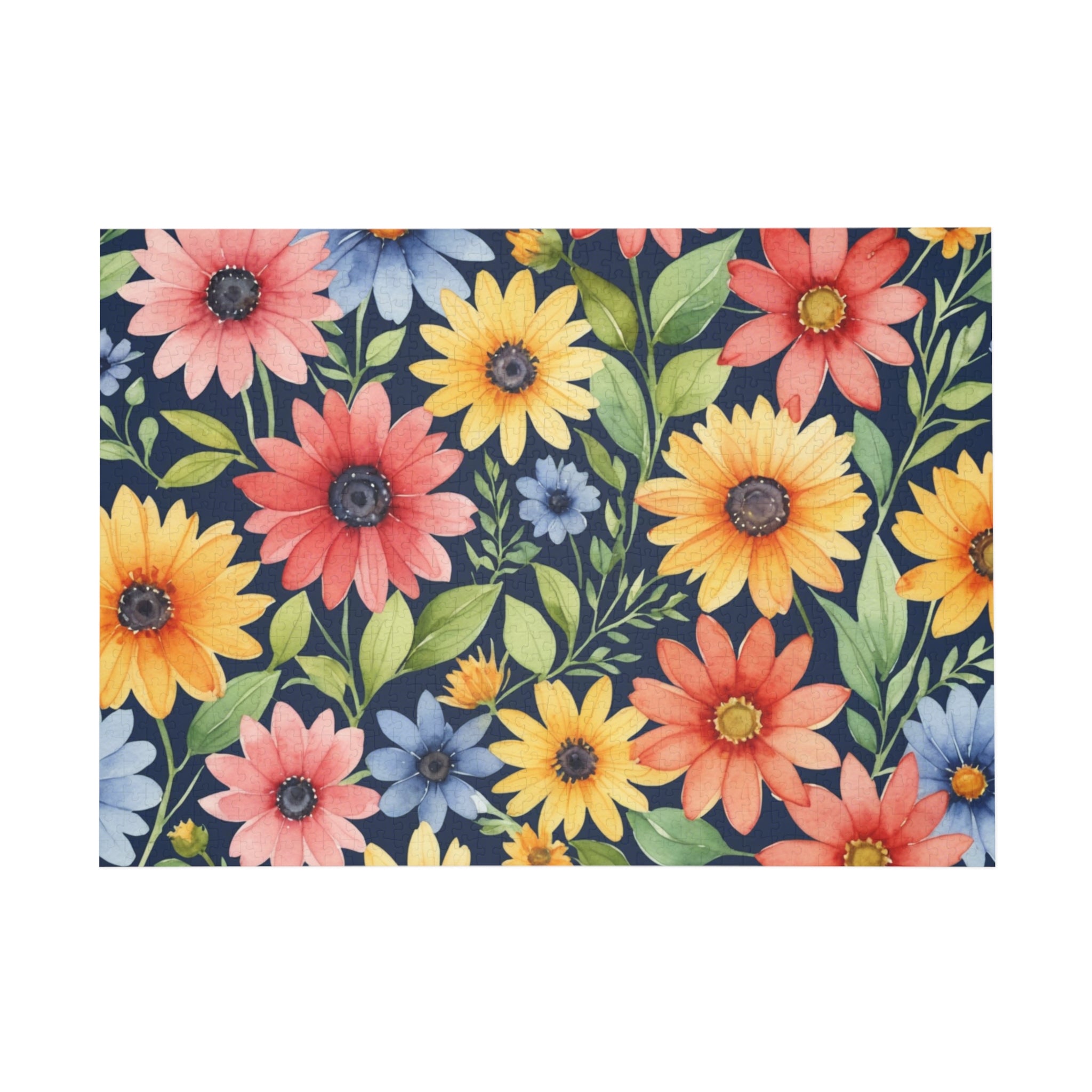 Waterclor Flowers Puzzle (96, 252, 500, 1000-Piece)