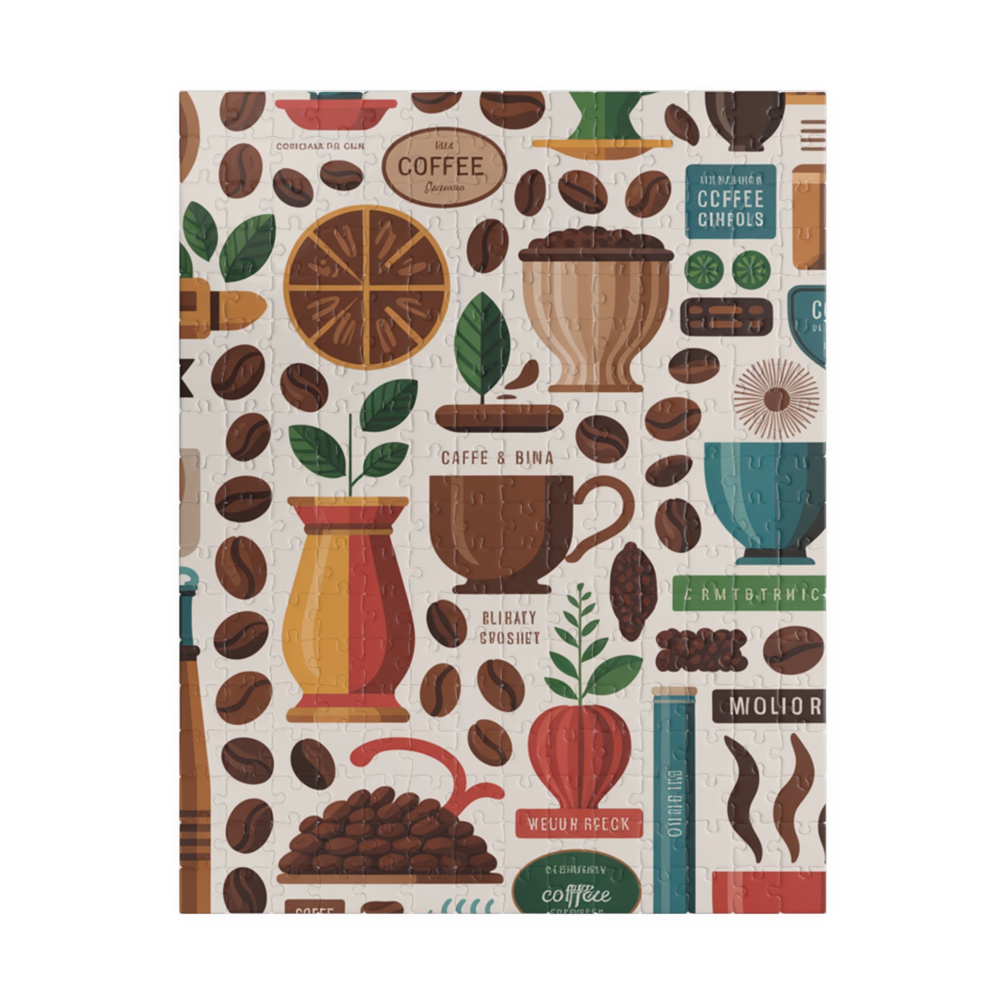 Coffee Lover's Puzzle: 110, 252, 520, 1014-Piece Jigsaw for Cozy Evenings, Gift for Friends, Family Game Night, Home Decor, Coffee Station