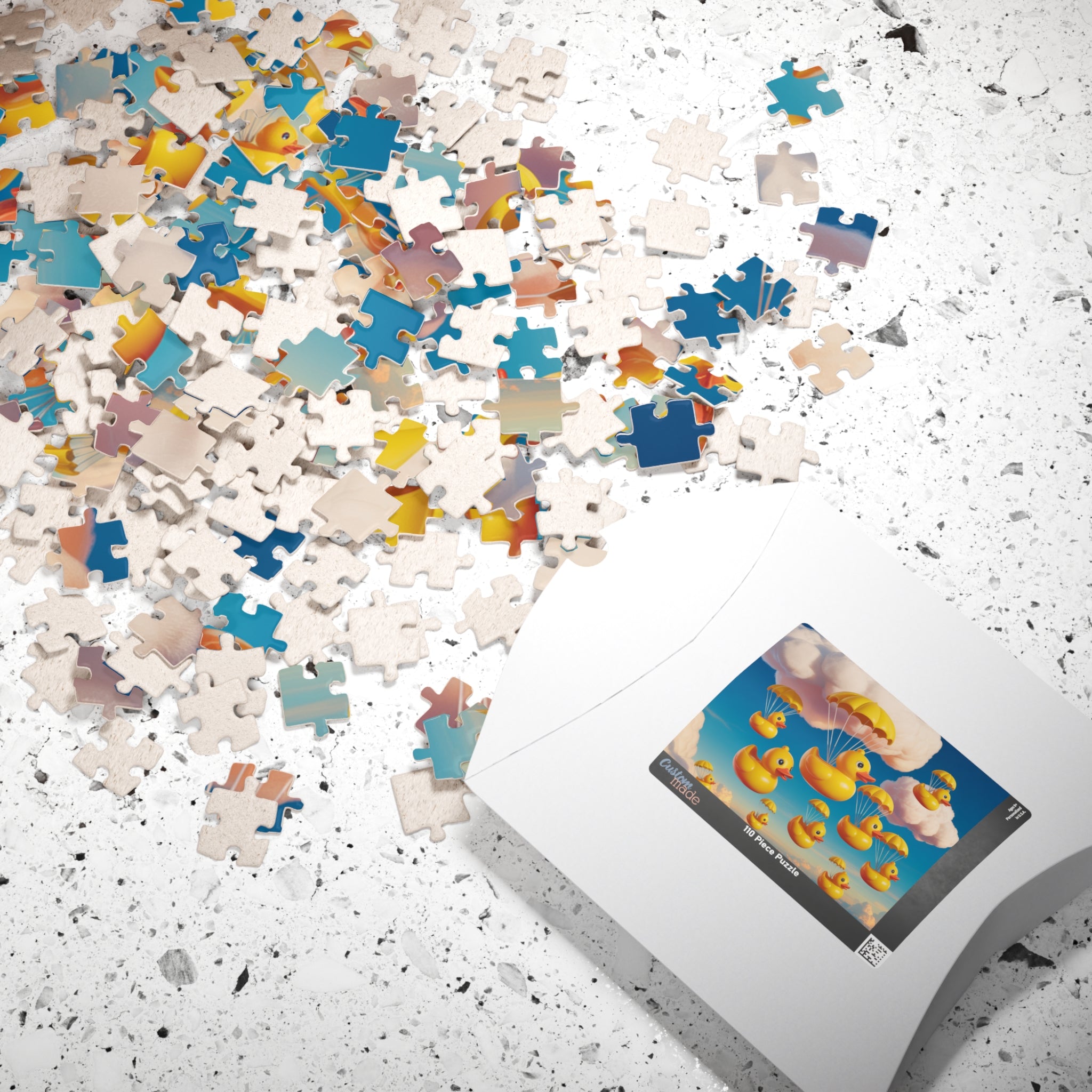 Whimsical Duck Parade Puzzle - Fun Family Activity, Relaxation Gift, Unique Home Decor, Children's Party Favor, Engaging Brain Teaser