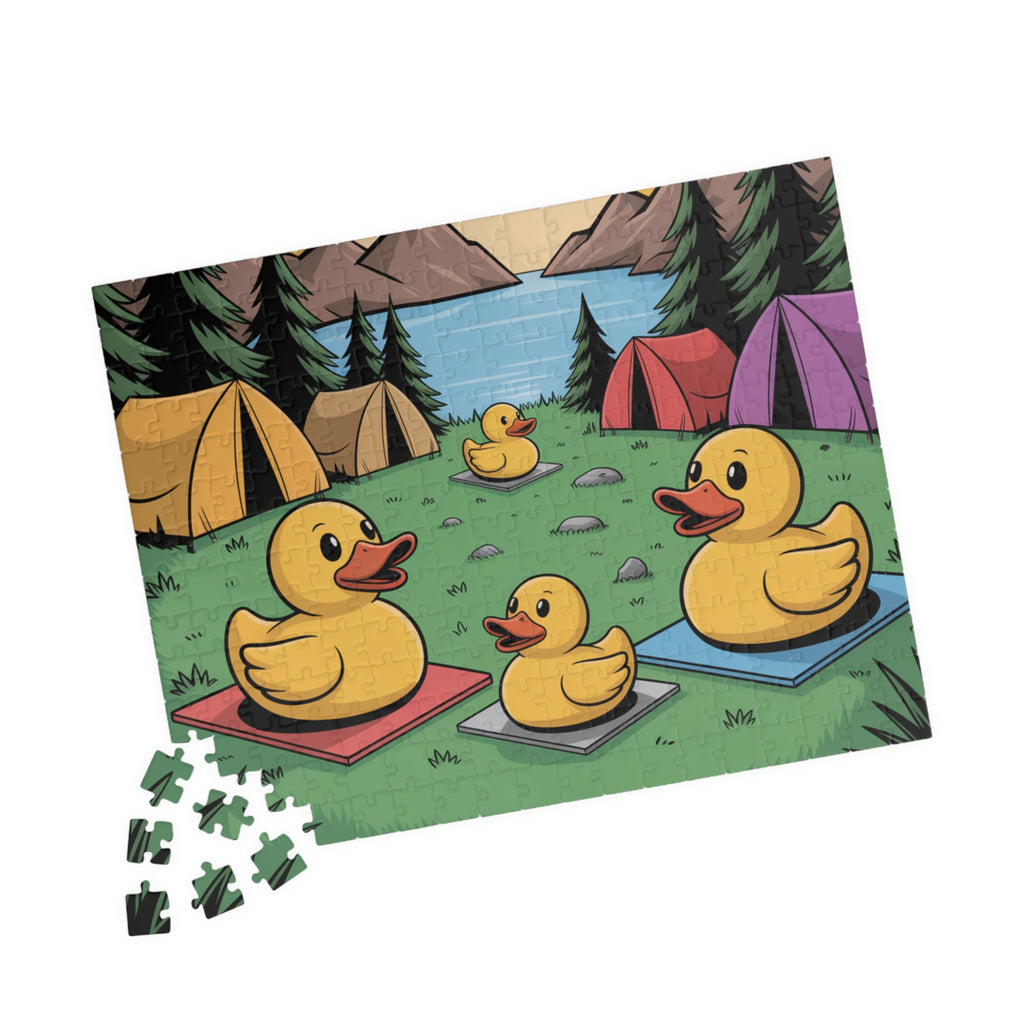 Camping Duck Puzzle - Fun Family Challenge, 110/252/520/1014-pieces, Outdoor Entertainment, Children's Activity, Unique Gift