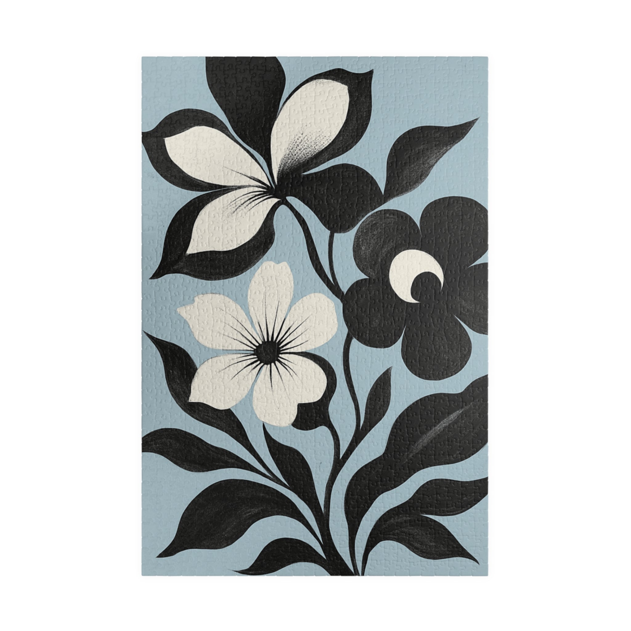 Floral Silhouette Jigsaw Puzzle —