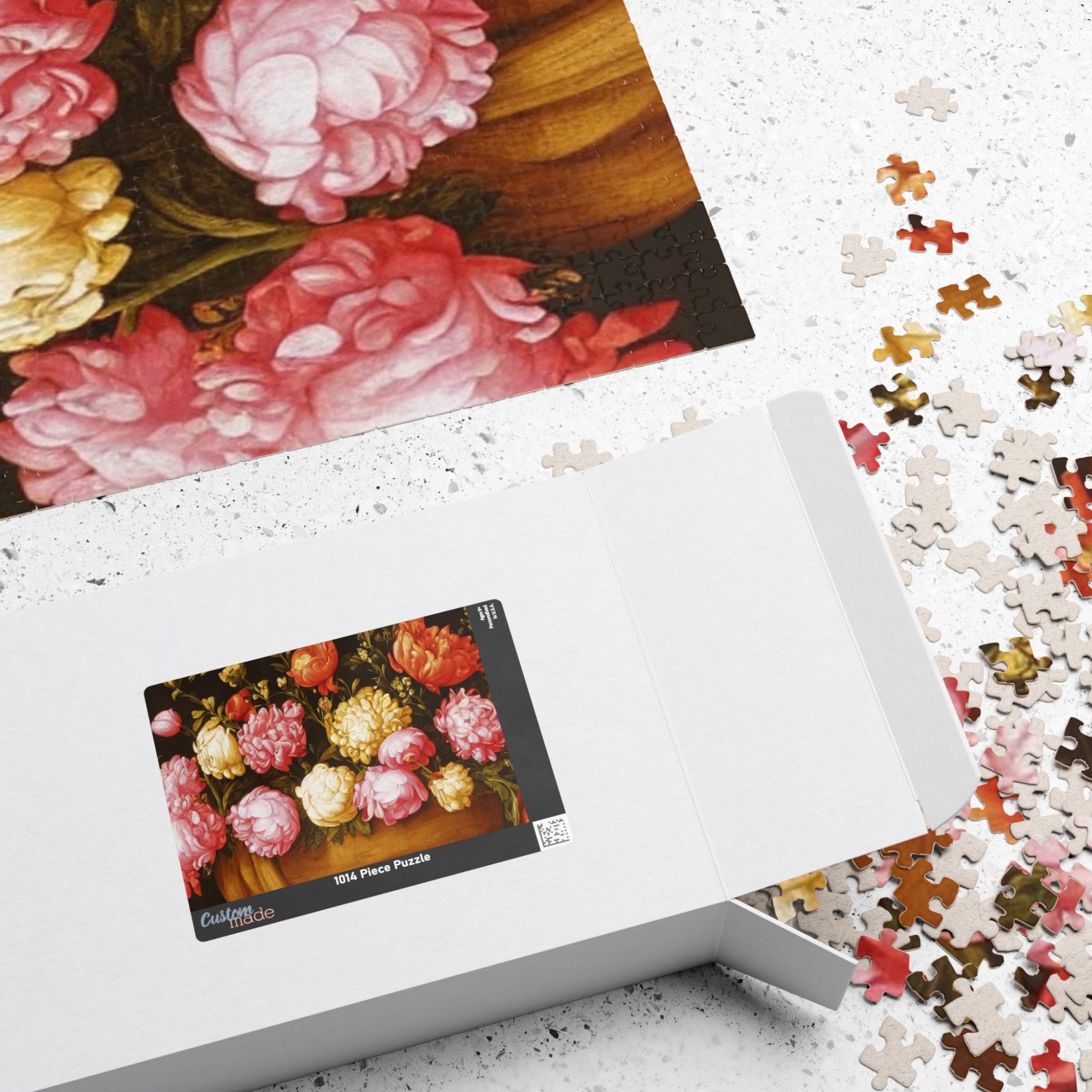 Floral Still Life Puzzle — 500–1000 Piece Decorative Jigsaw