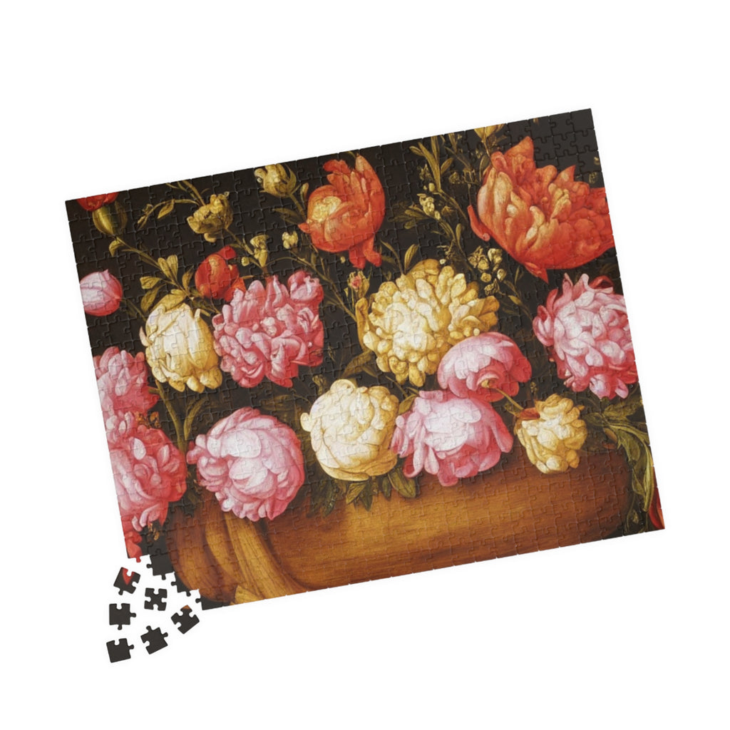 Floral Still Life Puzzle — 500–1000 Piece Decorative Jigsaw