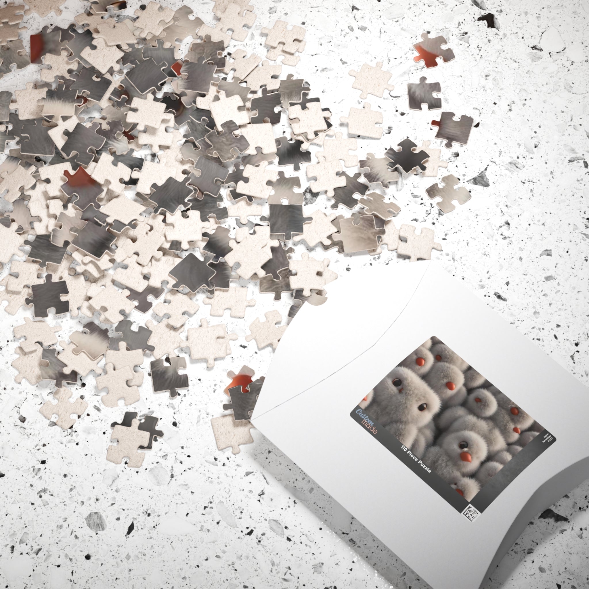 Fluffy Penguin Puzzle (110, 252, 520, 1014-piece)