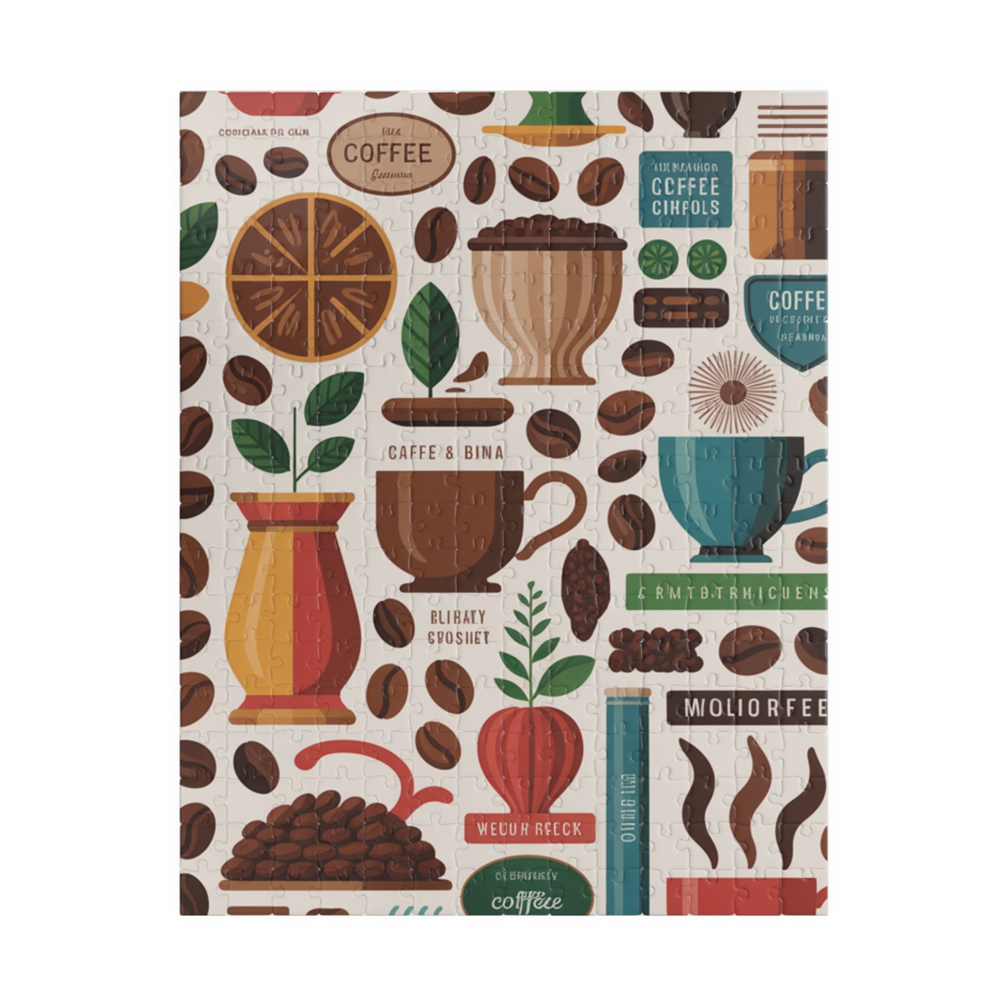 Coffee Beans Jigsaw Puzzle — 500/1000-Piece Coffee Lover Puzzle
