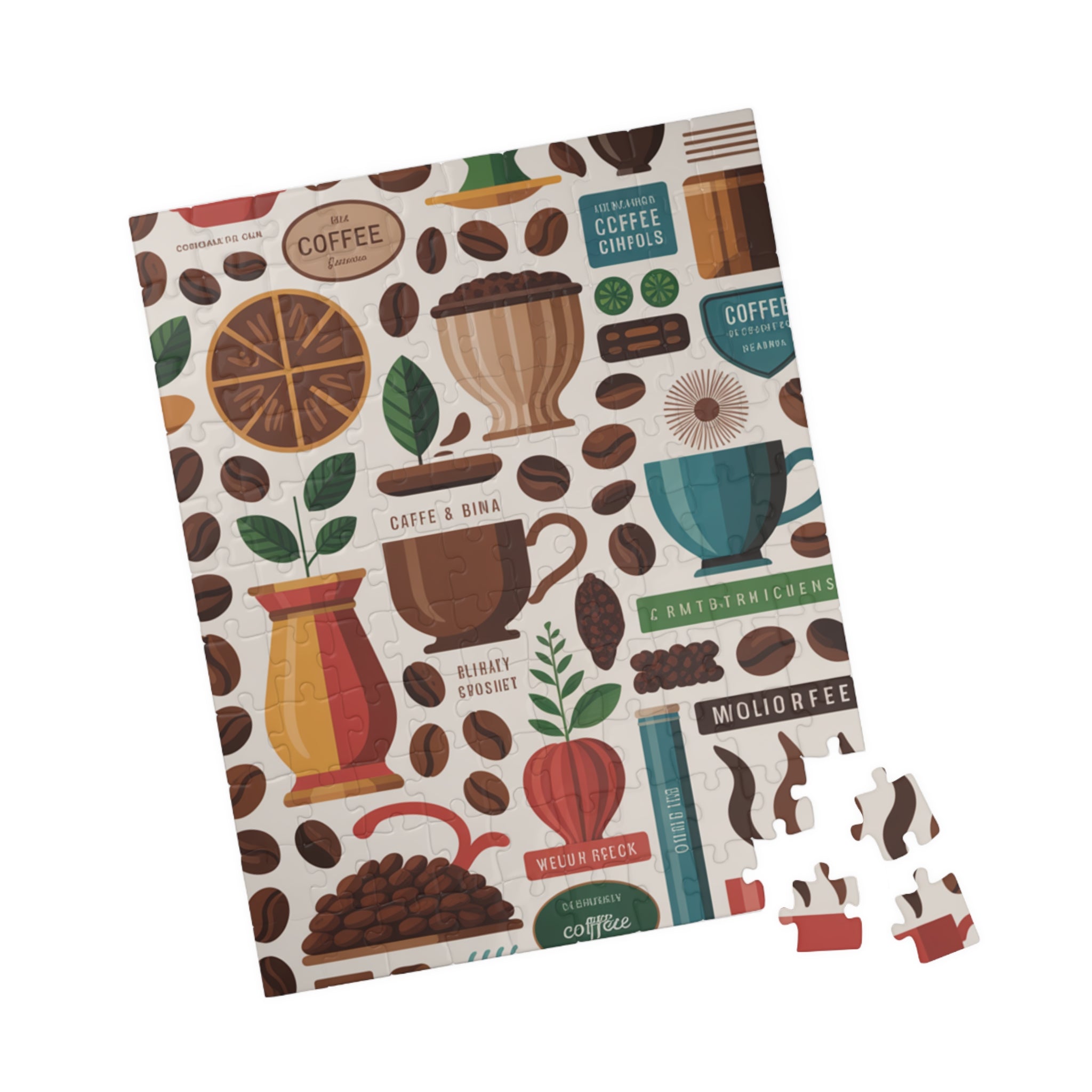 Coffee Beans Jigsaw Puzzle — 500/1000-Piece Coffee Lover Puzzle