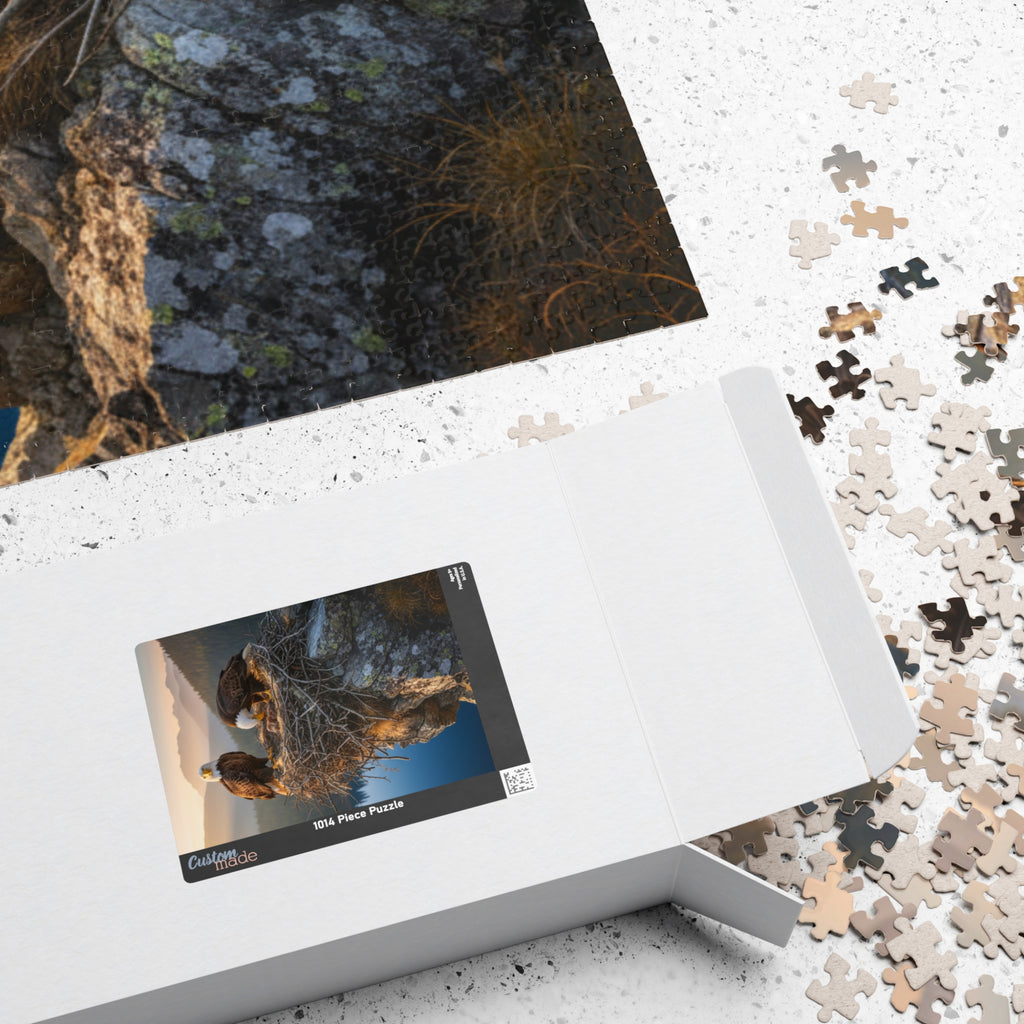 Bald Eagle Nest Jigsaw Puzzle — Scenic Wildlife Puzzle (110/252/520/1014 pcs)