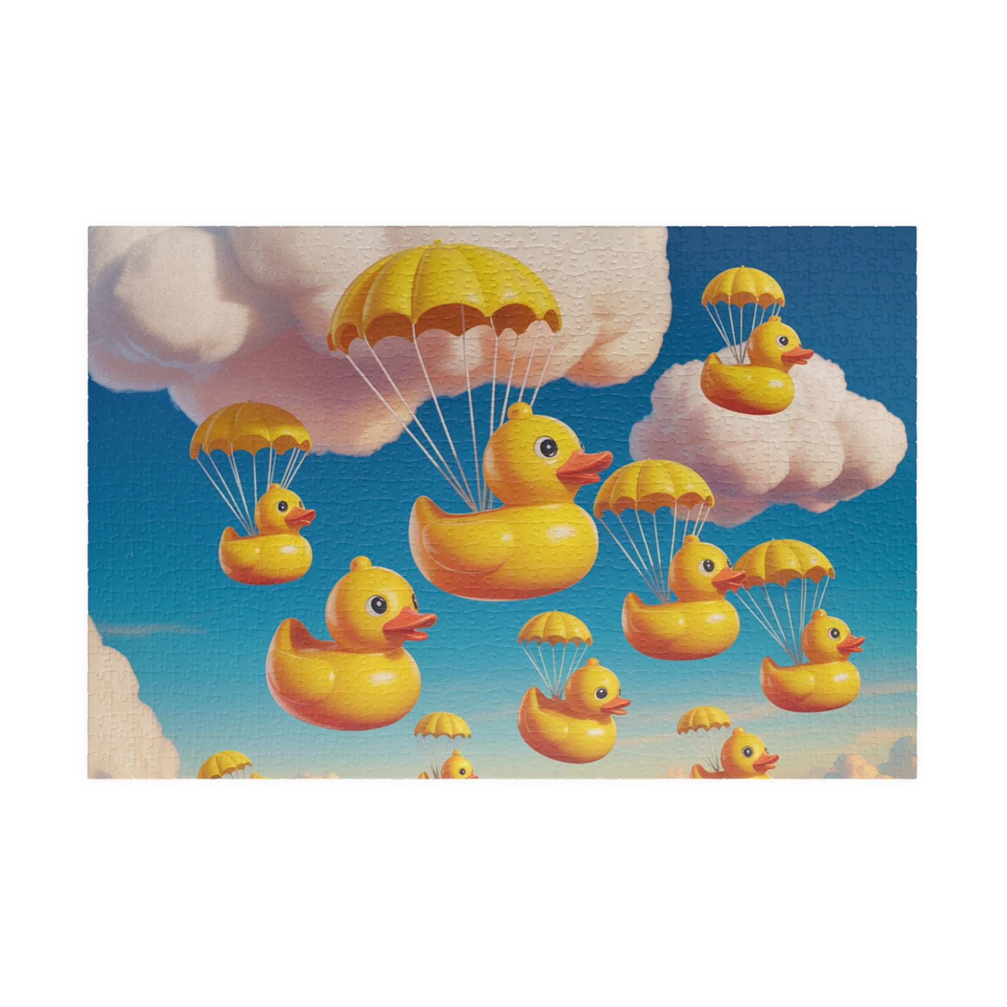 Whimsical Duck Parade Puzzle - Fun Family Activity, Relaxation Gift, Unique Home Decor, Children's Party Favor, Engaging Brain Teaser