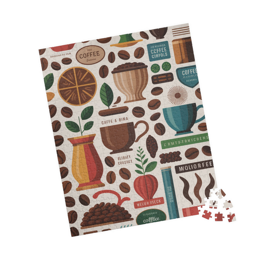 Coffee Beans Jigsaw Puzzle — 500/1000-Piece Coffee Lover Puzzle
