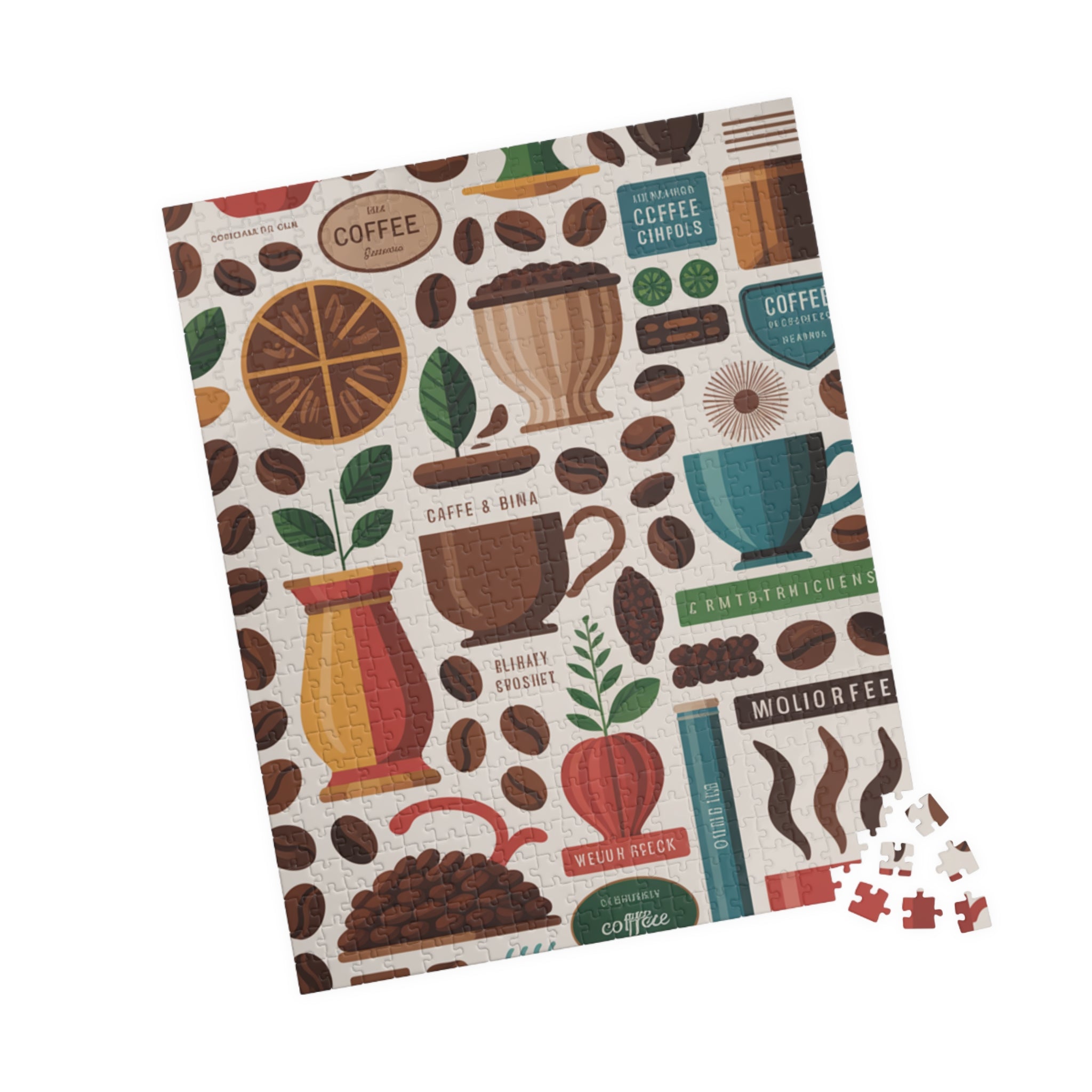 Coffee Beans Jigsaw Puzzle — 500/1000-Piece Coffee Lover Puzzle