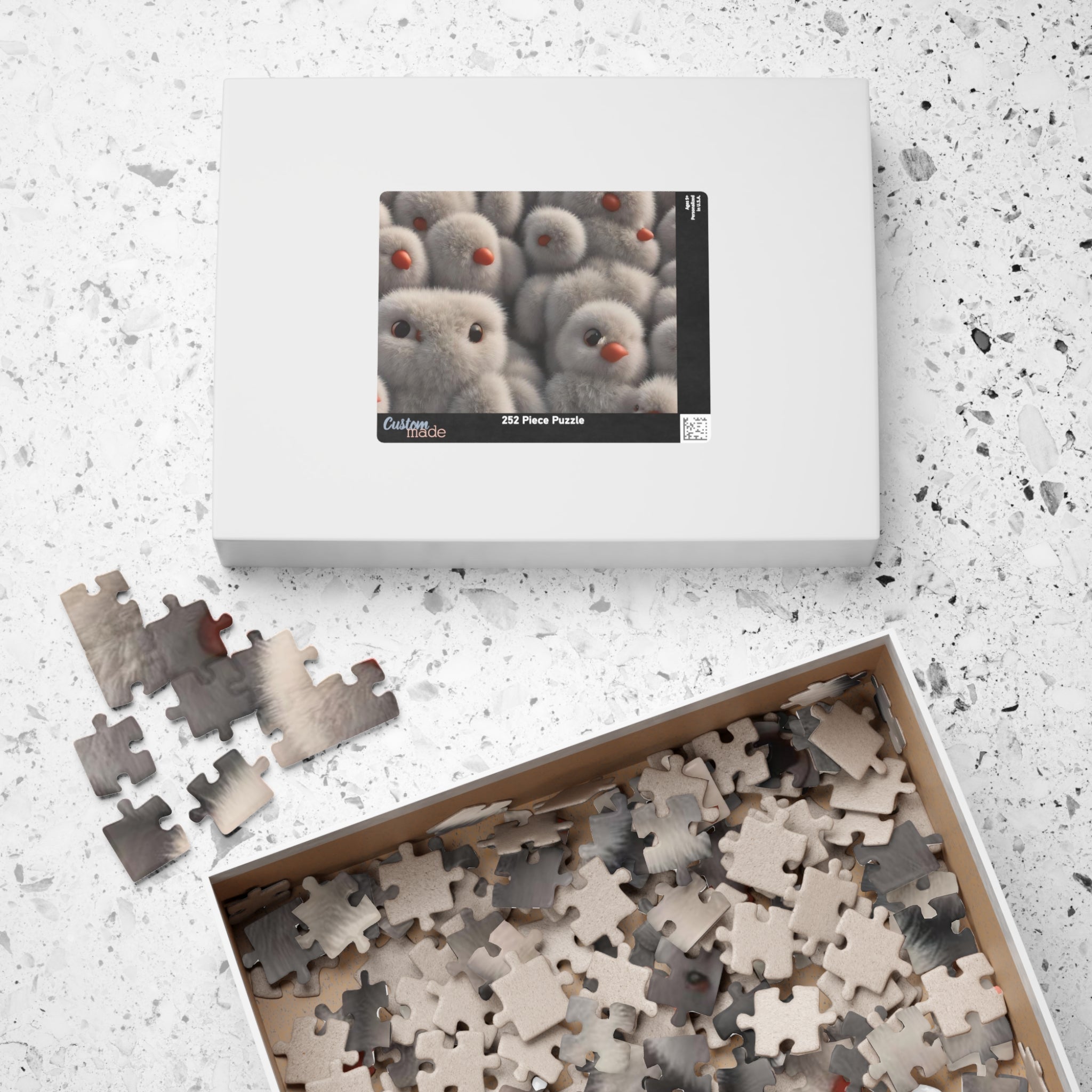 Fluffy Penguin Puzzle (110, 252, 520, 1014-piece)