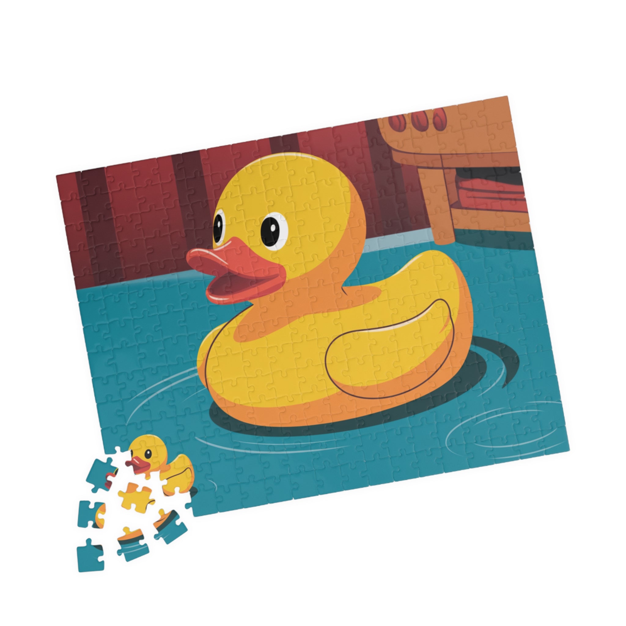 Cute Rubber Duck Puzzle for Kids, Fun Family Activity, Baby Shower Gift, Educational Toy, 110-1014 Piece Options