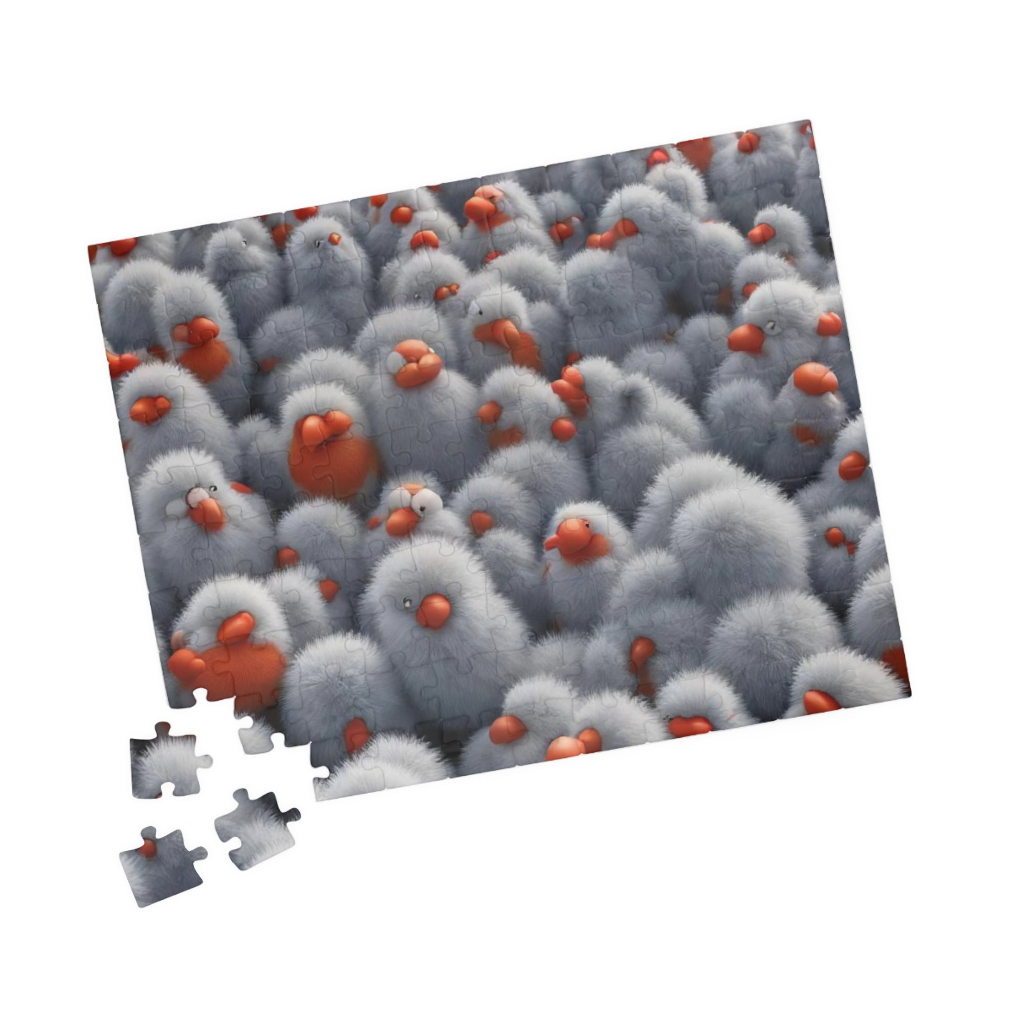 Fluffy Bird Cartoon Puzzle