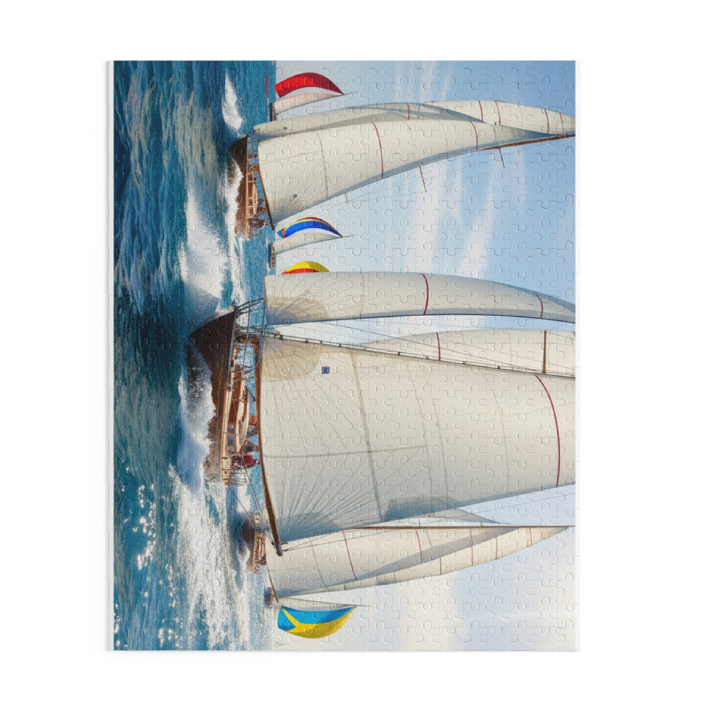 Sailing Regatta Jigsaw Puzzle — Ocean Sailboat Puzzle (120/252/500 Piece)