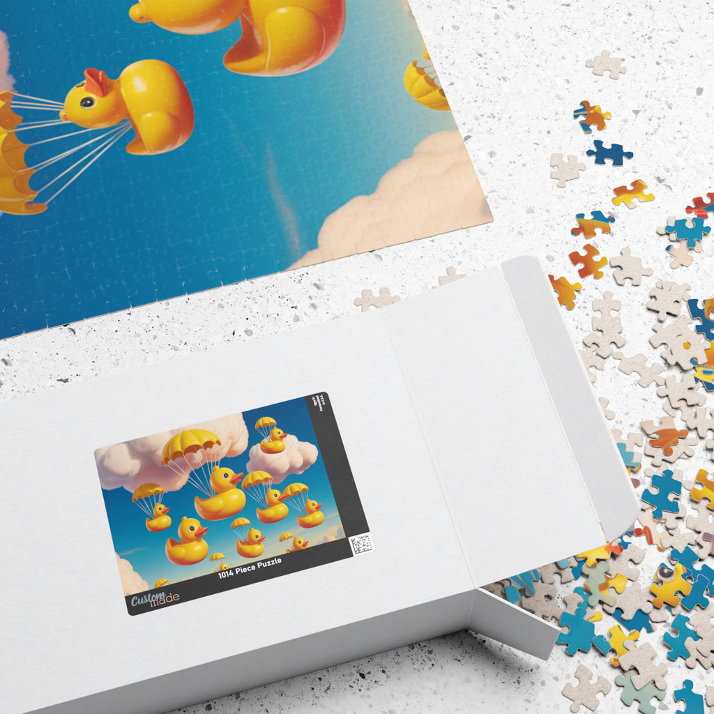 Whimsical Duck Parade Puzzle - Fun Family Activity, Relaxation Gift, Unique Home Decor, Children's Party Favor, Engaging Brain Teaser