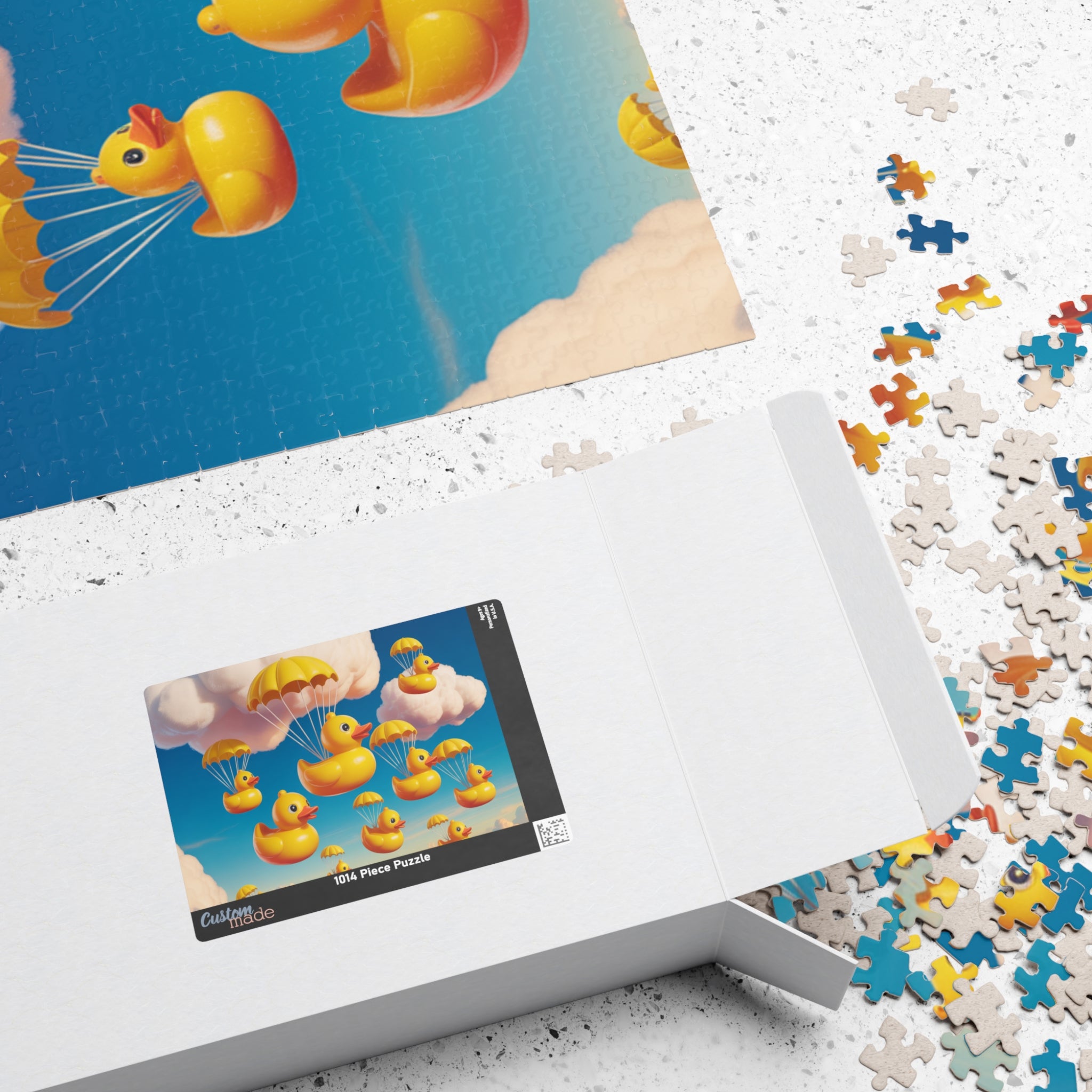 Whimsical Duck Parade Puzzle - Fun Family Activity, Relaxation Gift, Unique Home Decor, Children's Party Favor, Engaging Brain Teaser
