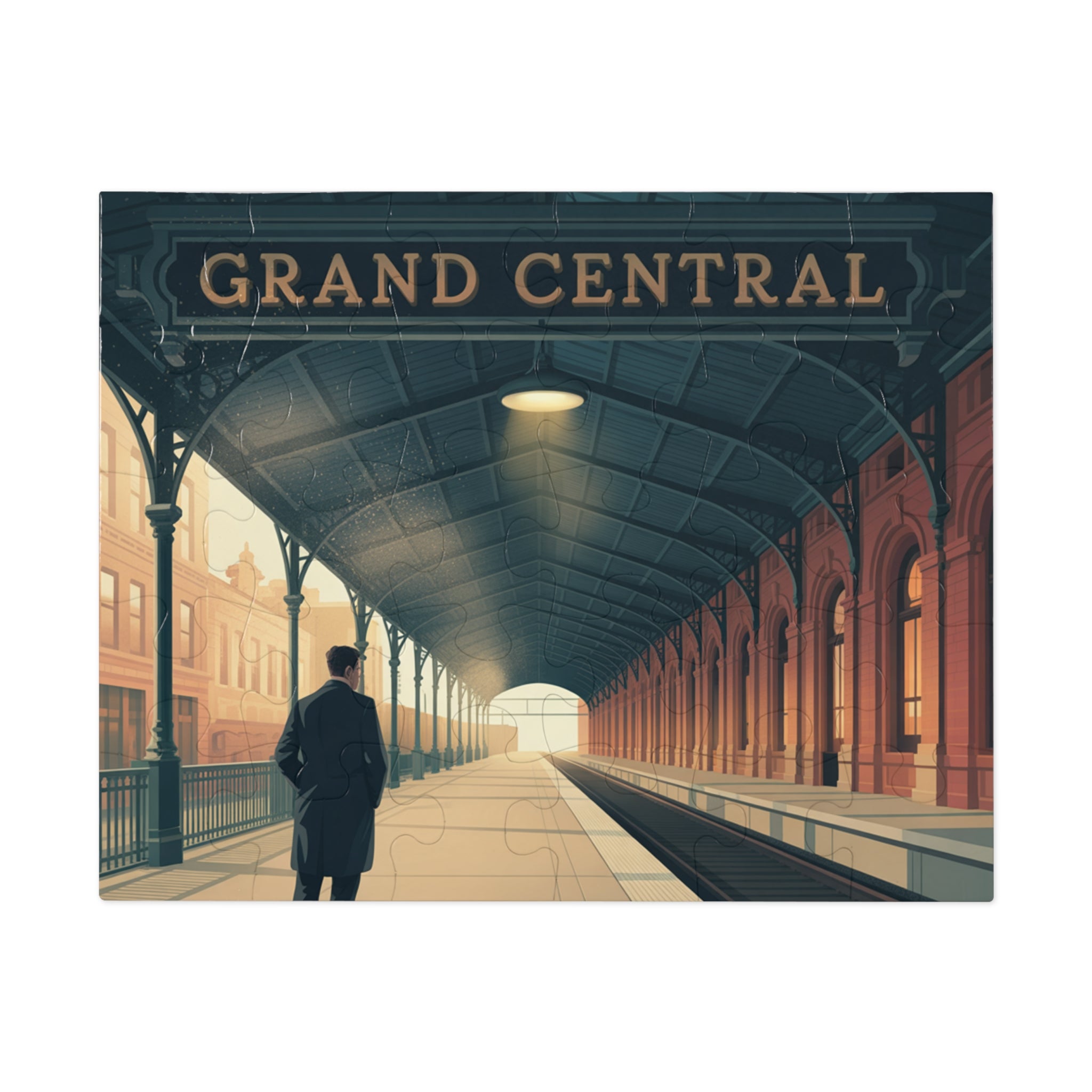 Grand Central Station Jigsaw Puzzle, Vintage Art Puzzle, Gift for Puzzle Lovers, Home Decor, Nostalgic Challenge